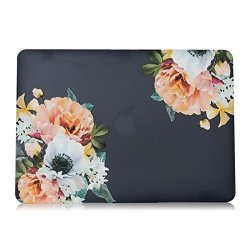 Macbook Pro 15 Case 2017 - L2W Floral Design Pattern Matte Plastic Hard Cover Shell For Apple Macbook Pro 15 Inch With Touch Bar