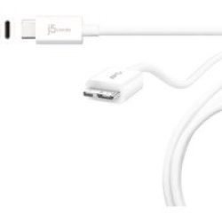 J5 Create JUCX07 USB Type-c 3.1 To USB 3.0 Micro-b Cable White