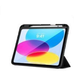 Tuff-Luv Smart Case And Stand - With Apple Pencil Holder For The Apple Ipad 10.9 2022 - Black Only Fits New 10.9 Ipad - Launched October 2022