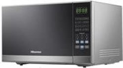 Hisense 36 Litre Microwave Oven Mirror Silver Exterior Finish- 1000W Power Rating Digital Control With 10 Power Setting Defrost Function Glass Turntable Child Safe