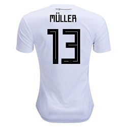 Ivo Small Muller 13 Germany National Soccer Team Home Jersey in White