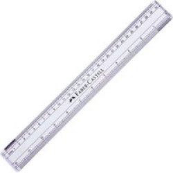 Faber-Castell Clear Scholar Ruler In Hang Tab