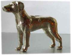 Silver Plated Dog Model --rhodesian Ridgeback