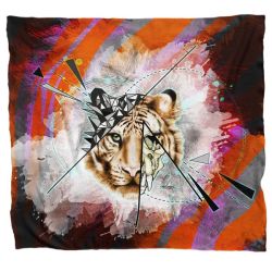 Tiger Construction Light Weight Fleece Blanket By Nathan Pieterse