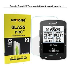 Motong Garmin Edge 520 Screen Protector - Motong Lcd Tempered Glass Screen Protector For Garmin Edge 520 9 H Hardness 0.3MM Thickness Made From Real Glass