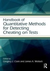 Handbook Of Quantitative Methods For Detecting Cheating On Tests Educational Psychology Handbook