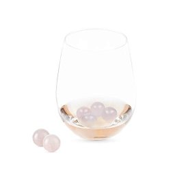 Twine 6154 Garden Party: Rose Quartz Wine Gems Set Of 6 One Size Multicolor