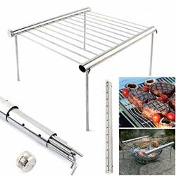 Fansport Grill Rack Portable Detachable Stainless Steel Bbq Rack For Barbecue
