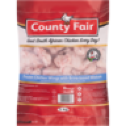 County Fair Frozen Chicken Wings With Brine-based Mixture 5KG