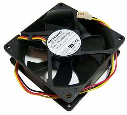 12V Dc 0.65A 80X25MM 3-WIRE Fan PVA080G12Q-F03-AE 3-PIN - Foxconn Compatible With Hp