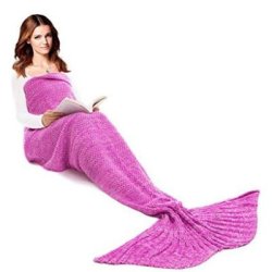 Mermaid Tail Blanket For A Child Or Adult - Pink For Adult 708