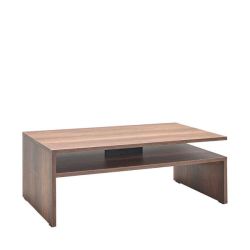 Adobe Adore Rectangular Coffee Table With Shelf - Oslo Walnut - 5 Year Warranty