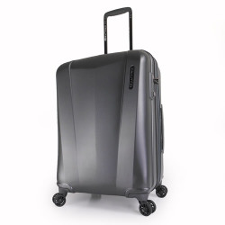 Paklite Styleair 66cm Expandable Travel Luggage Suitcase Charcoal