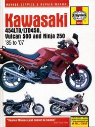 Haynes 2053 Kawasaki 454ltd ltd450 Vulcan 500 & Ninja 250 1985 To 2007 Repair Manual