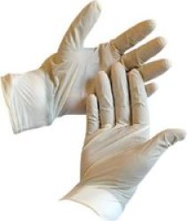 Powder Free Latex Examination Gloves Medium Box Of 100