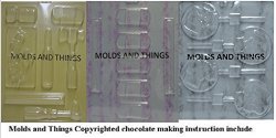 Made In USA Band-aid And Thermometer Jobs Chocolate Candy Mold & Nurse Kit Chocolate Candy Mold With Candy Making Instruction