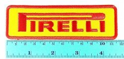 Yellow Pirelli Tires Motorcycles Racing Biker Logo Jacket Patch Sew Iron On Embroidered Symbol Badge Cloth Sign