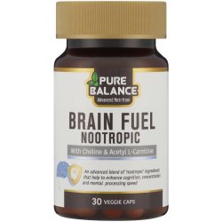 Pure Balance Nootropic Brain Fuel Veggie Capsules