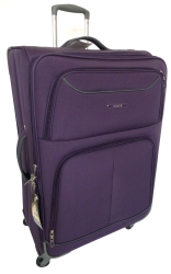 Tosca Platinum Trolley Case - Purple & Dark Grey