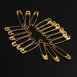 300pcs Small Brass Metal Steel Sewing Craft Notions Safety Pin