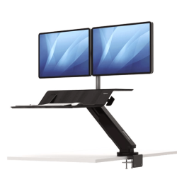 Fellowes Lotus Rt Sit-stand Workstation Dual Black 8081601