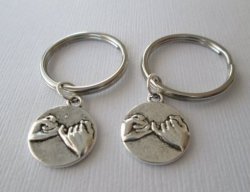AST 2 Pinky Promise Best Friends Keychains