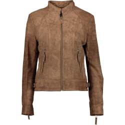Women's Bella Rusty Brown 100% Napa Leather Jacket- - S