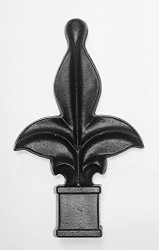 100 EACH BLACK PLASTIC IRON FENCE FINIAL TOPS 1-58 4-SIDED SPIRE 5/8-INCH 