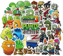 100PCS Plants Vs Zombies Game Stickers For Laptop Stickers Motorcycle Bicycle Skateboard Luggage Decal Graffiti Patches Waterproof Stickers