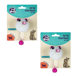 Pet Cat Toy Plush Mouse With BELL-2 Pack