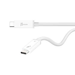 Thunderbolt 3 Active Cable By J5CREATE 3.3FT Heavy Duty Fast Charge USB Type C Charger Cable Thunderbolt Certified 5K @ 60HZ