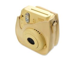 Clover Leather Insta Case Bag For Fujifilm Instax MINI 8 MINI 9 - Yellow