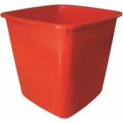 Brand 17L Plastic Bin - Red