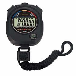 Mc Sports Stopwatch - Mchoice Multifunctional Electronic Stopwatch Running Stopwatch Timer Sports Stopwatch Black