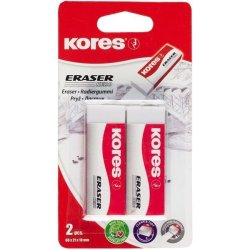 KE-20 Eraser White 2X Blister Pack