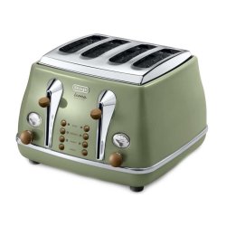 Delonghi Icona Capital 4 Slice Toaster - Sydney White