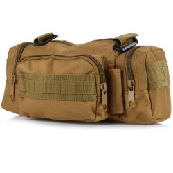 Tantuqi 5L Utility Canvas Waist Bag Shoulder Pack Outdoor Hiking Messenger