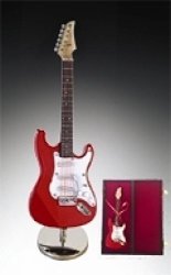 7" Red Electric Guitar Miniature Instrument