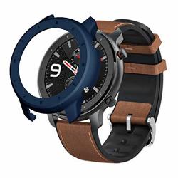Watch Case For Huami Amazfit Gtr 47MM Cover Shell Frame Protector Dark Blue