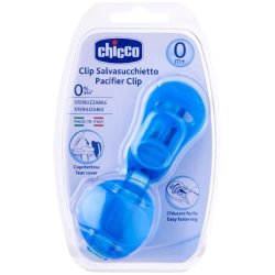 Chicco - Clip With Teat Cover - Blue