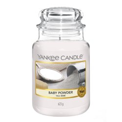 Yankee Candle Classic Baby Powder Scented Large Candle Jar