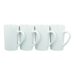 Russell Hobbs Classique New Bone 4 Pack White Coffee Mugs 380ML