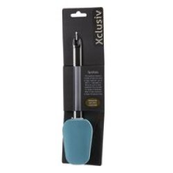 Spatula - Silicone - Stainless Steel - Blue & Silver - 2 Pack