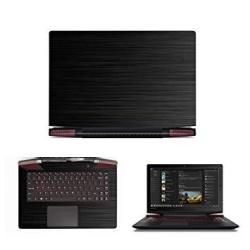 Black Brushed Aluminum Skin Decal Wrap Skin Case For Lenovo Y700 14" Touch Screen Gaming Laptop