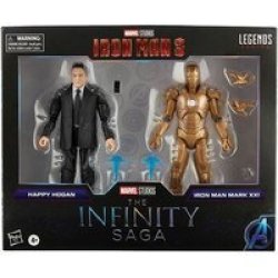 Legends Series The Infinity Saga: Iron Man 3 Figures - Happy Hogan & Iron Man Mark Xxi
