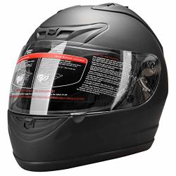 Cartman Motorcycle Modular Full Face Helmet Dot Approved Matte Black Small