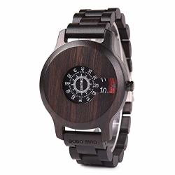 Bobo Bird Mens Unique Fashion Classic Casual Retro Wooden Wood Watches Luxury Brand Quartz Wristwatches Great Men's Gift