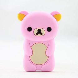 Phaetonnice 3D Cute Bear Silicone Skin Case Cover For Apple Ipod Nano 7TH Generation 7G - Yellow