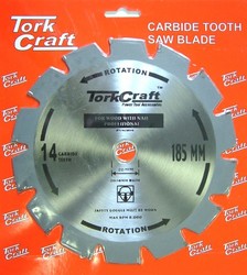 Tork Craft Blade Tct Nail Cutting 185X14T 20-16MM