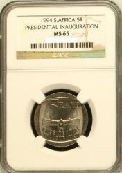 1994 Scarce 1994 Presidential Inauguration R5 Ngc Graded Ms65.